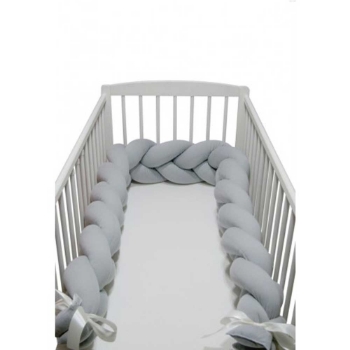 Prikažite detalje za SuperMami ogradica pletenica 280 cm, siva  Slika SuperMami ogradica pletenica 280 cm, siva