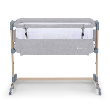 Prikažite detalje za Kinderkraft Neste AIR krevetić za bebe, svijetlo siva melange drvena konstrukcija  Slika Kinderkraft Neste AIR krevetić za bebe, svijetlo siva melange drvena konstrukcija