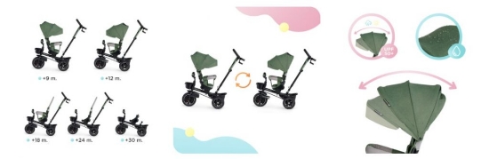 Slika Tricikl SPINSTEP platinum/grey Kinderkraft