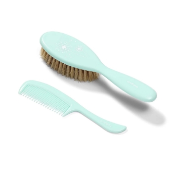 Slika Četka i češalj za kosu za djecu mekani sa prirodnim vlaknima-soft mint BabyOno