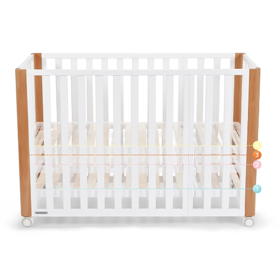 Slika Kinderkraft KOYA krevetić za bebe 4 u 1 + madrac 