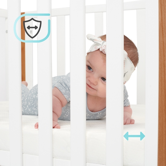 Slika Kinderkraft KOYA krevetić za bebe 4 u 1 + madrac 