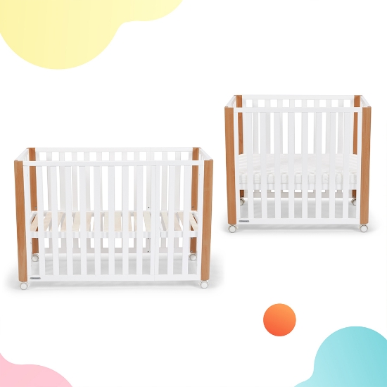 Slika Kinderkraft KOYA krevetić za bebe 4 u 1 + madrac 