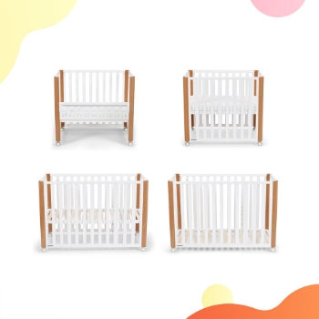 Slika Kinderkraft KOYA krevetić za bebe 4 u 1 + madrac 