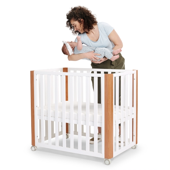 Slika Kinderkraft KOYA krevetić za bebe 4 u 1 + madrac 