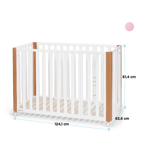 Slika Kinderkraft KOYA krevetić za bebe 4 u 1 + madrac 