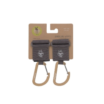 Slika CAS Kukice za kolica s karabinerom, 2 kom antracit Lässig 