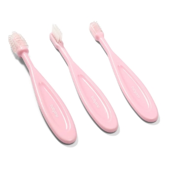 Prikažite detalje za Set četkica za bebe roza BabyOno Slika Set četkica za bebe roza BabyOno