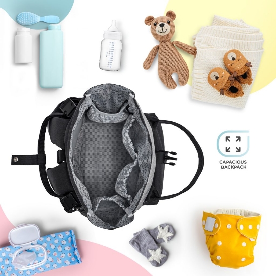 Slika Ruksak za mame MOONPACK sivi Kinderkraft