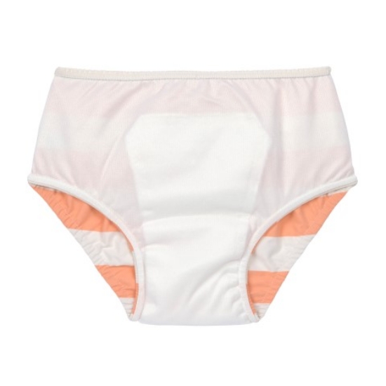 Slika Lässig Pelena za kupanje Block Stripes milky/ peach, vel. 74/80