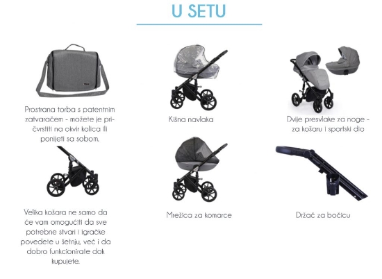 Slika Dječja kolica Kunert Mila BIA, boja 01 3u1 B