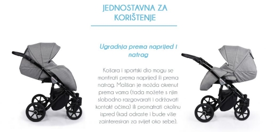 Slika Dječja kolica Kunert Mila BIA, boja 01 3u1 B