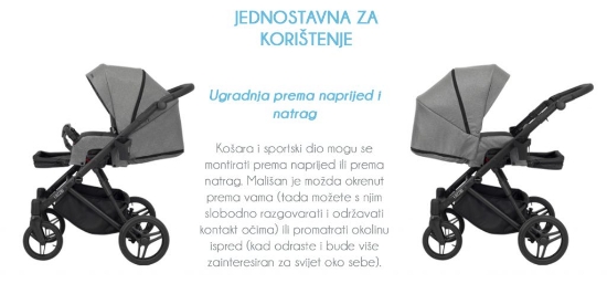 Slika Dječja kolica Kunert Lazzio CZA, boja 12 3u1 B