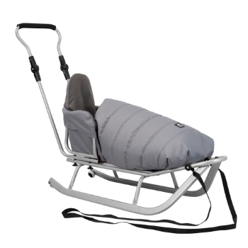 Prikažite detalje za Kunert Rocker dječje sanjke s vrećom, siva Slika Kunert Rocker dječje sanjke s vrećom, siva