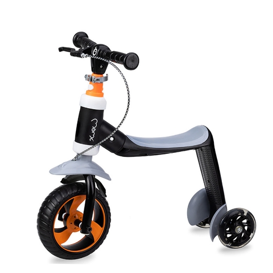 Slika MoMi ELIOS balans bicikl i romobil, orange 