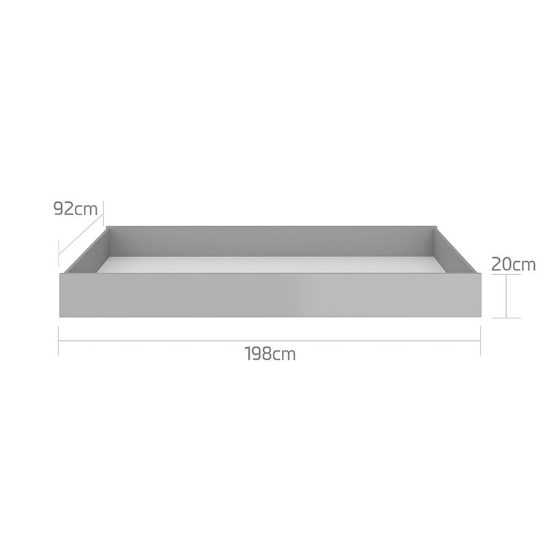 Slika  Ladica za Bellamy Pinette/Lotta krevet 200 x 90 cm, siva 