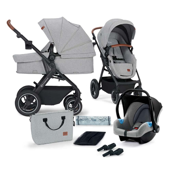 Slika Dječja kolica B-TOUR 3u1 light gray CZM Kinderkraft