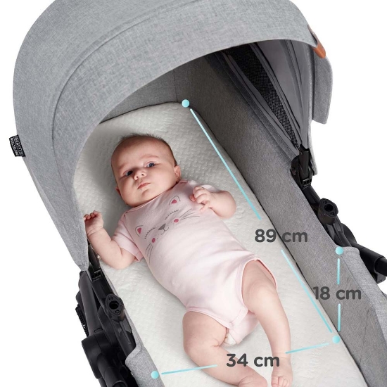 Slika Dječja kolica B-TOUR 3u1 light gray CZM Kinderkraft