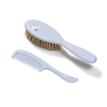 Slika Četka i češalj za kosu mekani sa prirodnim vlaknima-soft plava BabyOno