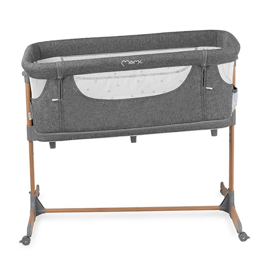 Slika MoMi SMART BED krevetić za bebe 4 u 1, siva 