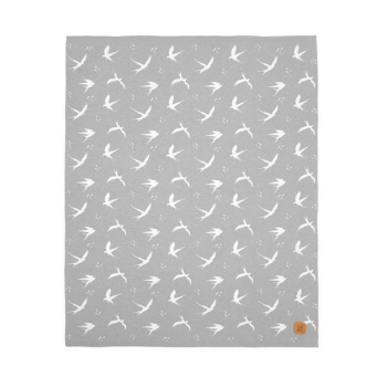 Slika Bellamy Fly pamučna dekica 80 x 100 cm, siva