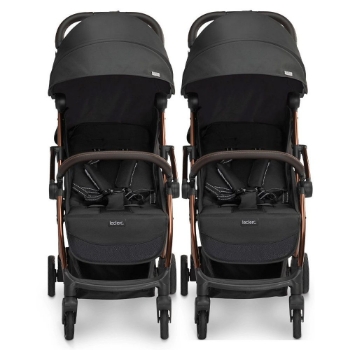 Slika Dječja kolica za blizance Influencer Black Brown B Leclercbaby