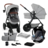 Slika Dječja kolica 3u1 XMoov light grey melange Kinderkraft