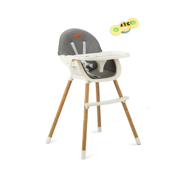 Slika Hranilica za djecu 3u1 FLOVI siva MoMi