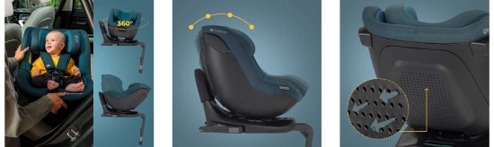 Slika Autosjedalica I-Guard i-Size 40-105 cm, Graphite crna Kinderkraft 