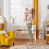 Slika Kinderkraft LUNKY XL krevetić sa zaštitnom ogradicom, sivi 