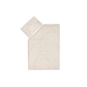 Slika Navlaka za posteljinu 2 dijela 100x140 cm Rainbows beige Fillikid