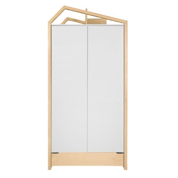 Prikažite detalje za Bellamy Tatam dvokrilni ormar, white/pine Slika Bellamy Tatam dvokrilni ormar, white/pine