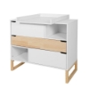 Slika Bellamy Tatam komoda s 3 ladice, white/pine