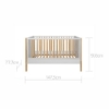 Slika Bellamy Tatam krevet 140x70 cm, white/pine