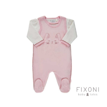 Slika Kombinezon za bebe dugi rukav Lt. Rose vel. 56 Fixoni