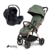 Slika Sportska kolica Influencer XL Army Green + Autosjedalica B Leclercbaby