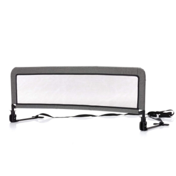 Slika Zaštitna ograda za krevet Hugo 135 x 50 cm, tamno - siva, Fillikid