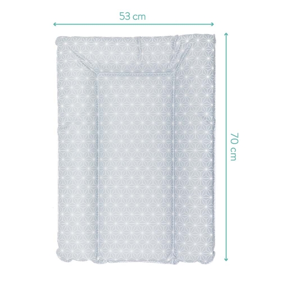 Slika Podloga za prematanje luxe soft 53x70x4 cm siva Fillikid