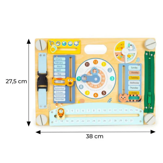 Slika Ecotoys Drvena senzorna pametna dvostrana ploča