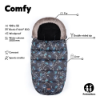 Slika PETITE&MARS Footmuff Comfy 4 u 1 zimska vreća za kolica, Glossy Princess/Grey