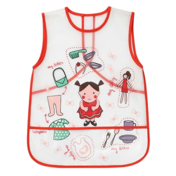 Slika BabyOno Active Baby Podbradak košuljica 24+ mjeseci Djevojčica, crveni