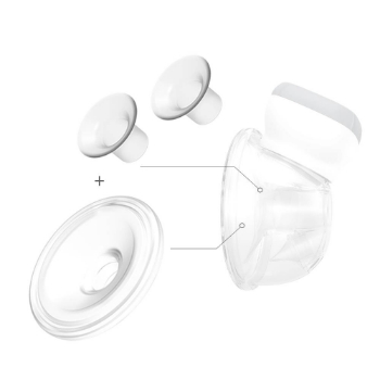 Slika BabyOno set rezervnih dijelova za izdajalicu Shelly 1000 KIT II - silikonski nastavak 28mm i lijevci 24 mm i 21 mm