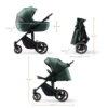 Slika Kinderkraft dječja kolica PRIME 2 MINK PRO 3u1, Dark Green