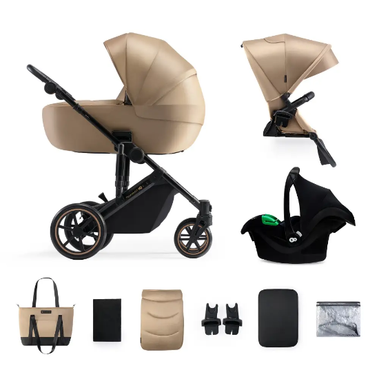 Slika Dječja kolica PRIME 2 MINK PRO 3u1, Sandrose Beige Kinderkraft 