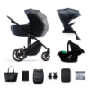 Slika Dječja kolica PRIME 2 MINK PRO 3u1, Venezian Black Kinderkraft 