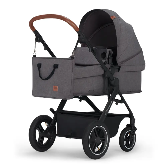 Slika Kinderkraft dječja kolica B-TOUR MINK PRO 3u1, dark gray CZM