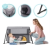 Slika Kinderkraft Movi sklopivi krevetić, siva
