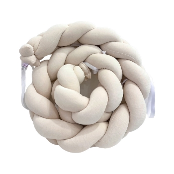 Slika SuperMami ogradica pletenica velur 300 x 22 cm, ecru 