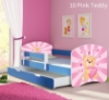 Slika Dječji krevet ACMA s motivom, bočna plava + ladica 140x70 cm - 10 Pink Teddy Bear