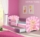 Dječji krevet ACMA s motivom, bočna roza + ladica 140x70 cm - 10 Pink Teddy Bear